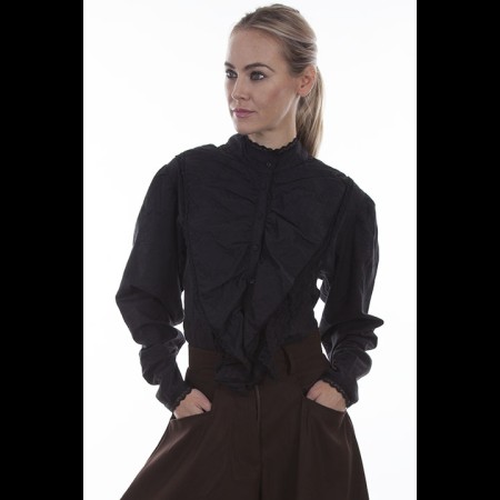 Scully Ladies Ruffle Blouse